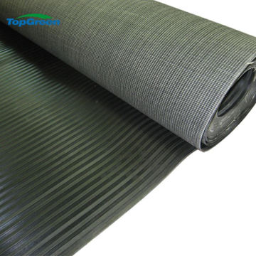 manufacture of wide ribbed rubber sheet mat in roll